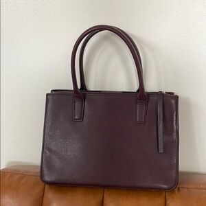Like New Banana Republic Burgundy Leather Tote Bag
